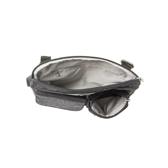 Baggallini‎ Gray HP Crossbody Purse – Small 10x9x1 Travel Bag Lightweight - Picture 6 of 7